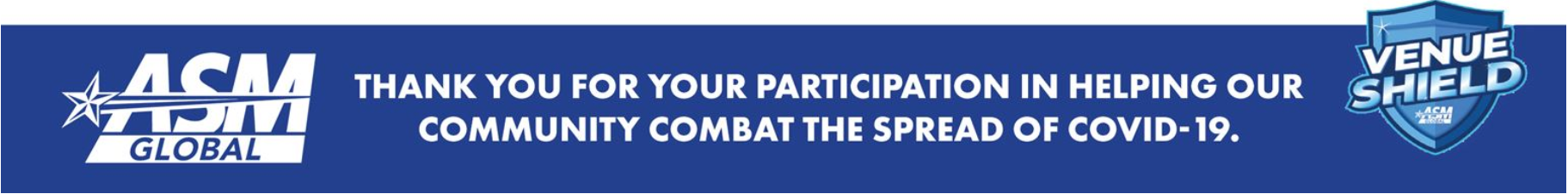 Venue Shield - Thank you for your participation in helping our community combat the spread of Covid-19
